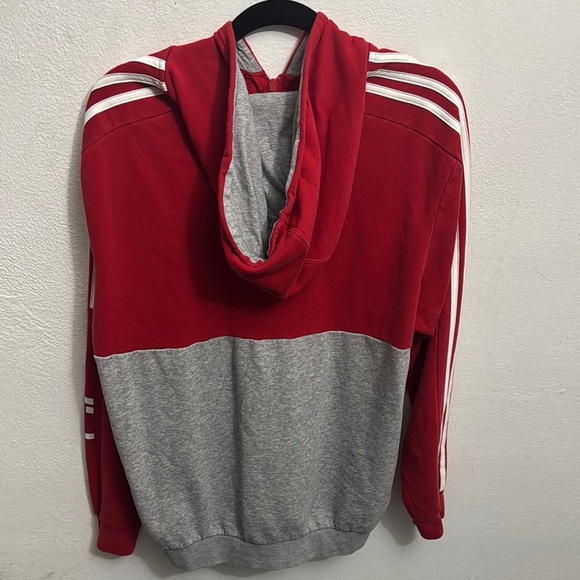Adidas Red and Gray Men's Sweater - Picture 5 of 8